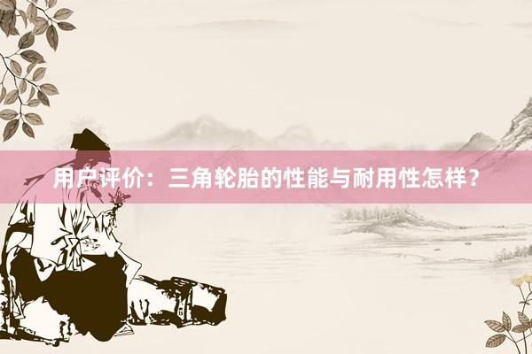 用户评价：三角轮胎的性能与耐用性怎样？